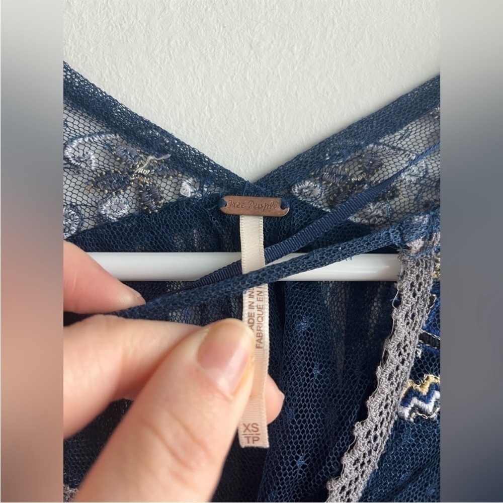 Free People Joyride Lace Embroidered long sleeve top - Picture 9 of 9